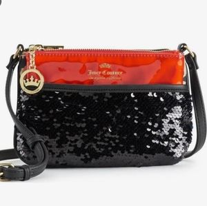 Juicy Couture Hearts Sequin Crossbody Bag